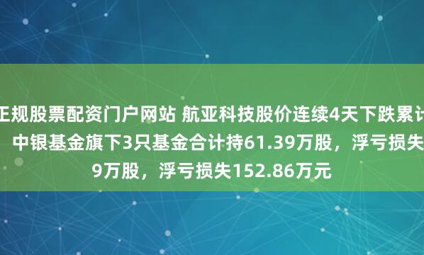 正规股票配资门户网站 航亚科技股价连续4天下跌累计跌幅7.26%，中银基金旗下3只基金合计持61.39万股，浮亏损失152.86万元